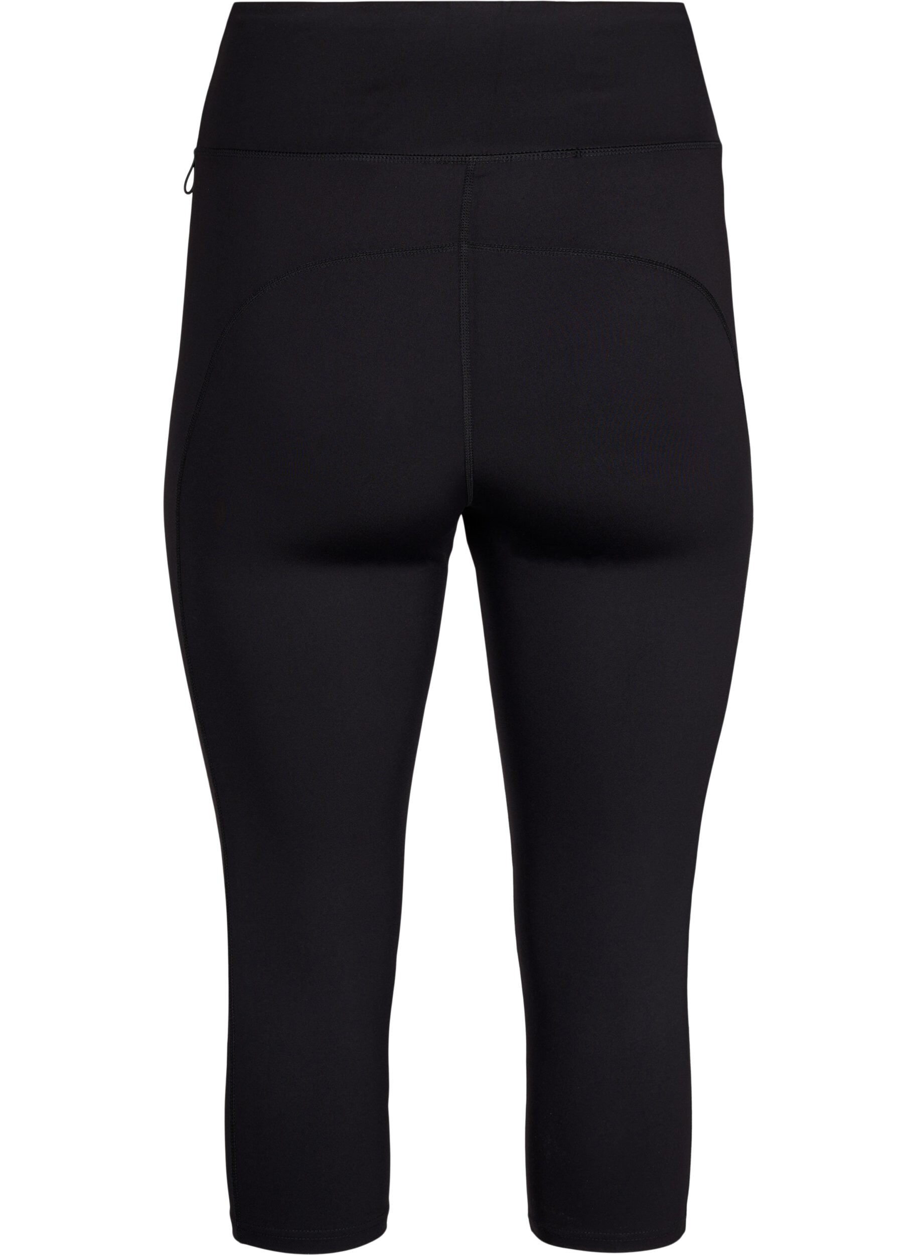 Zizzi3/4-Trainingsleggings mit Taschen, Black, Packshot image number 1