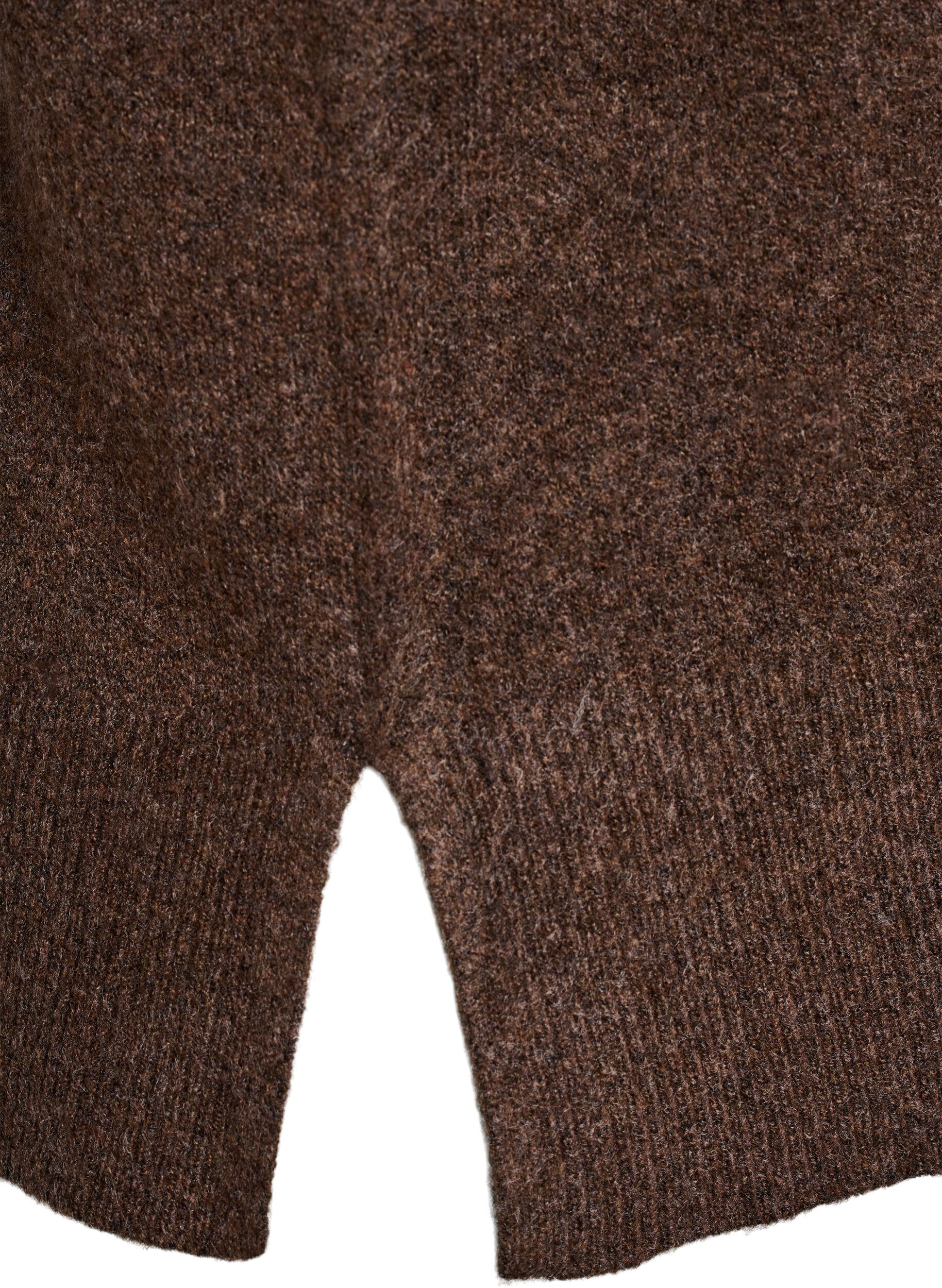 ZizziStrickweste mit Rippb&auml;ndern, Gr&uuml;n, Packshot image number 3