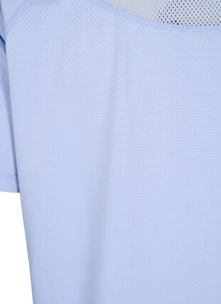 Trainings-T-Shirt mit Mesh-Rückenpartie, Zen Blue, Packshot image number 3