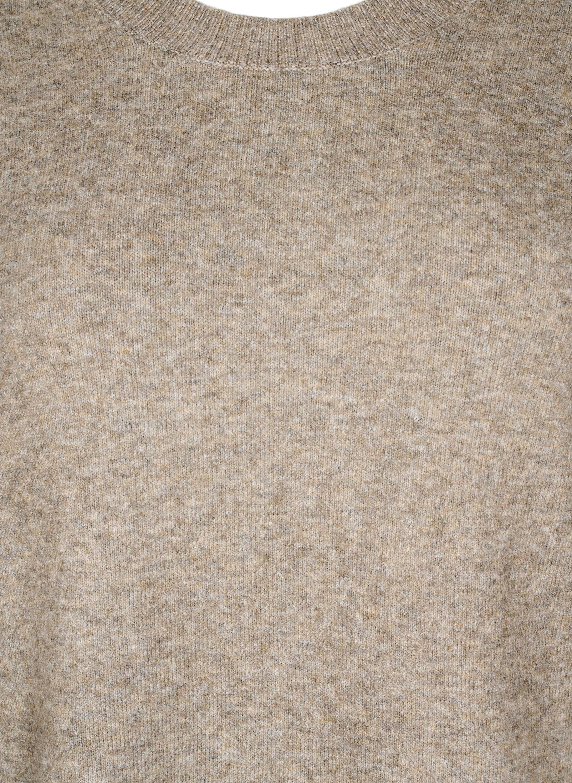 ZizziStrickkleid mit Schlitzen, Walnut Mel., Packshot image number 2