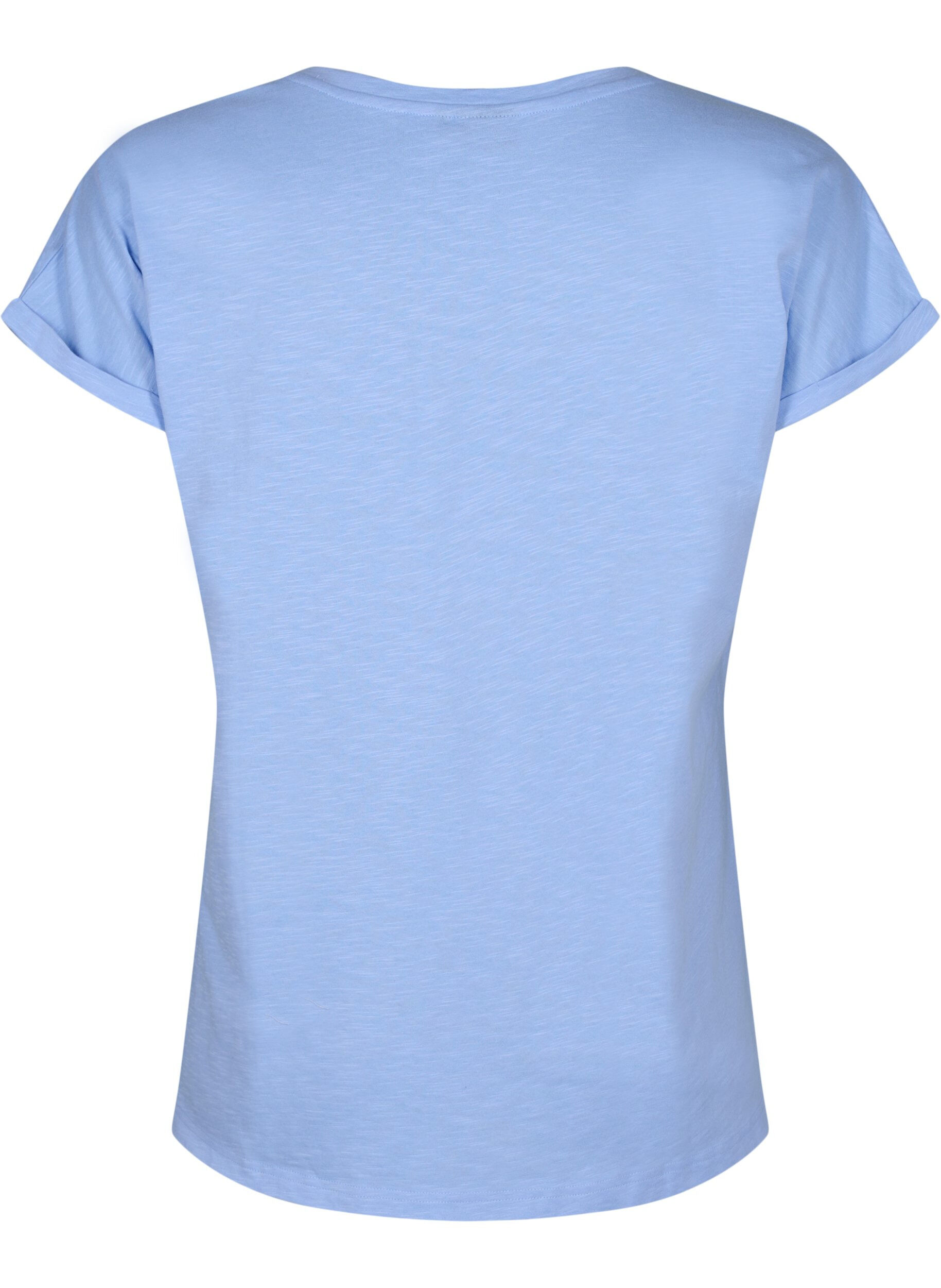 ZizziBedrucktes T-Shirt aus Bio-Baumwolle, Serenityw.Navy Print, Packshot image number 1