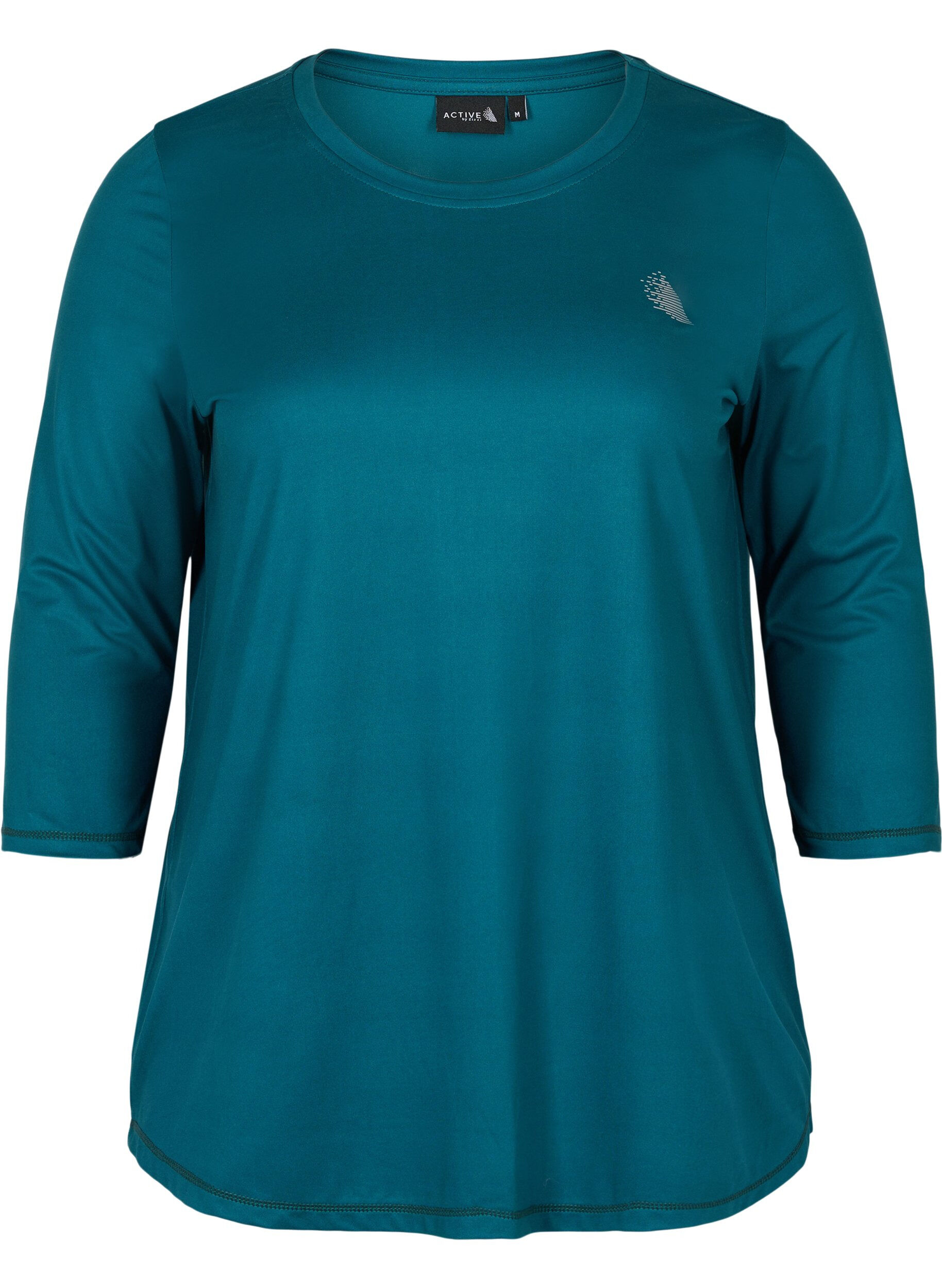 ZizziTrainingsshirt mit 3/4-&Auml;rmeln, Gr&uuml;n, Packshot image number 0