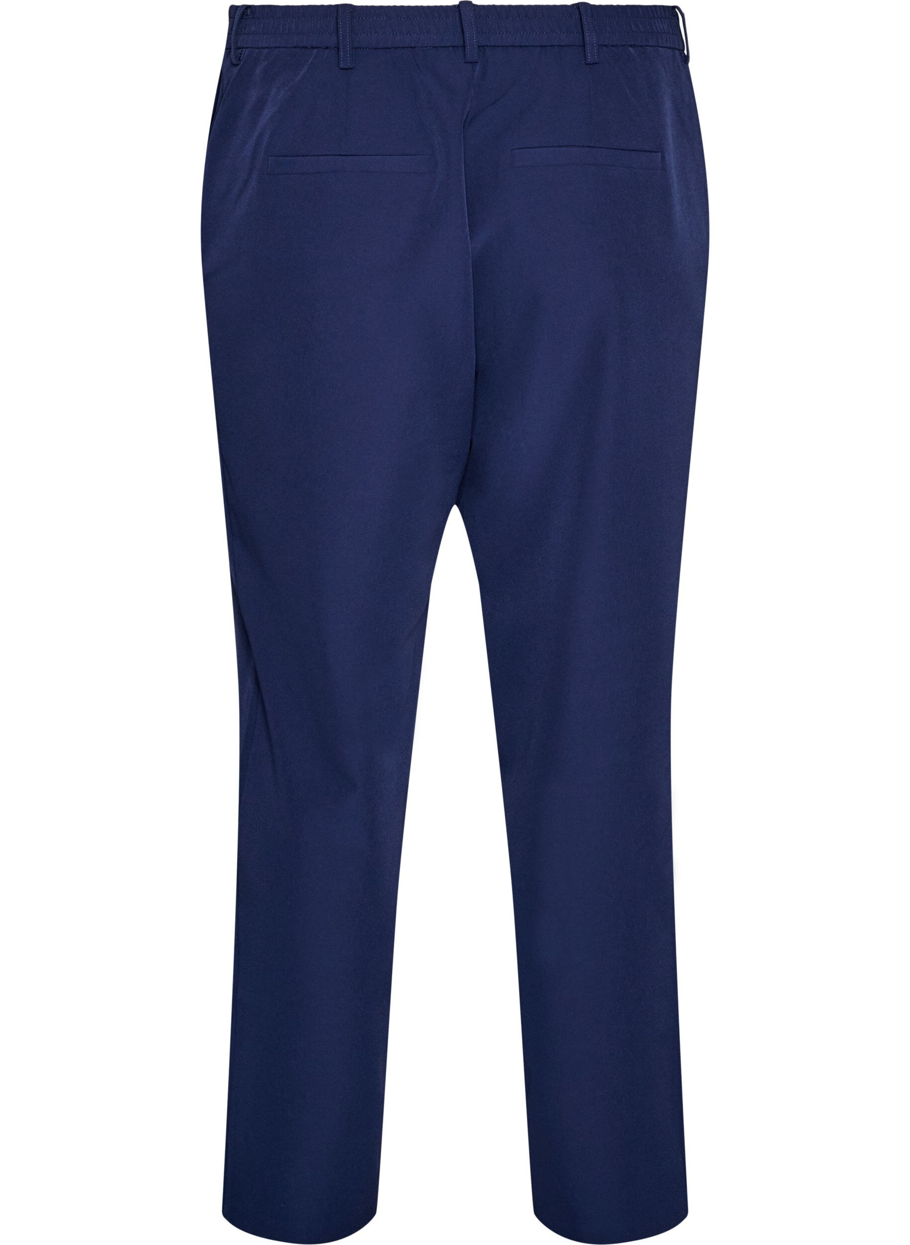 ZizziHose mit Taschen und geradem Bein, Blau, Packshot image number 1