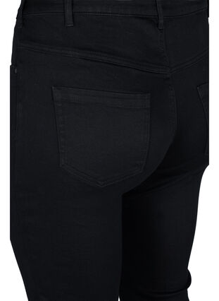 Slim Fit Emily Jeans mit normaler Taillenhöhe, Black, Packshot image number 3