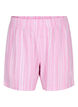 Gestreifte kurze Hose aus einer Leinen-Viskose-Mischung, Pink, Packshot image number 0