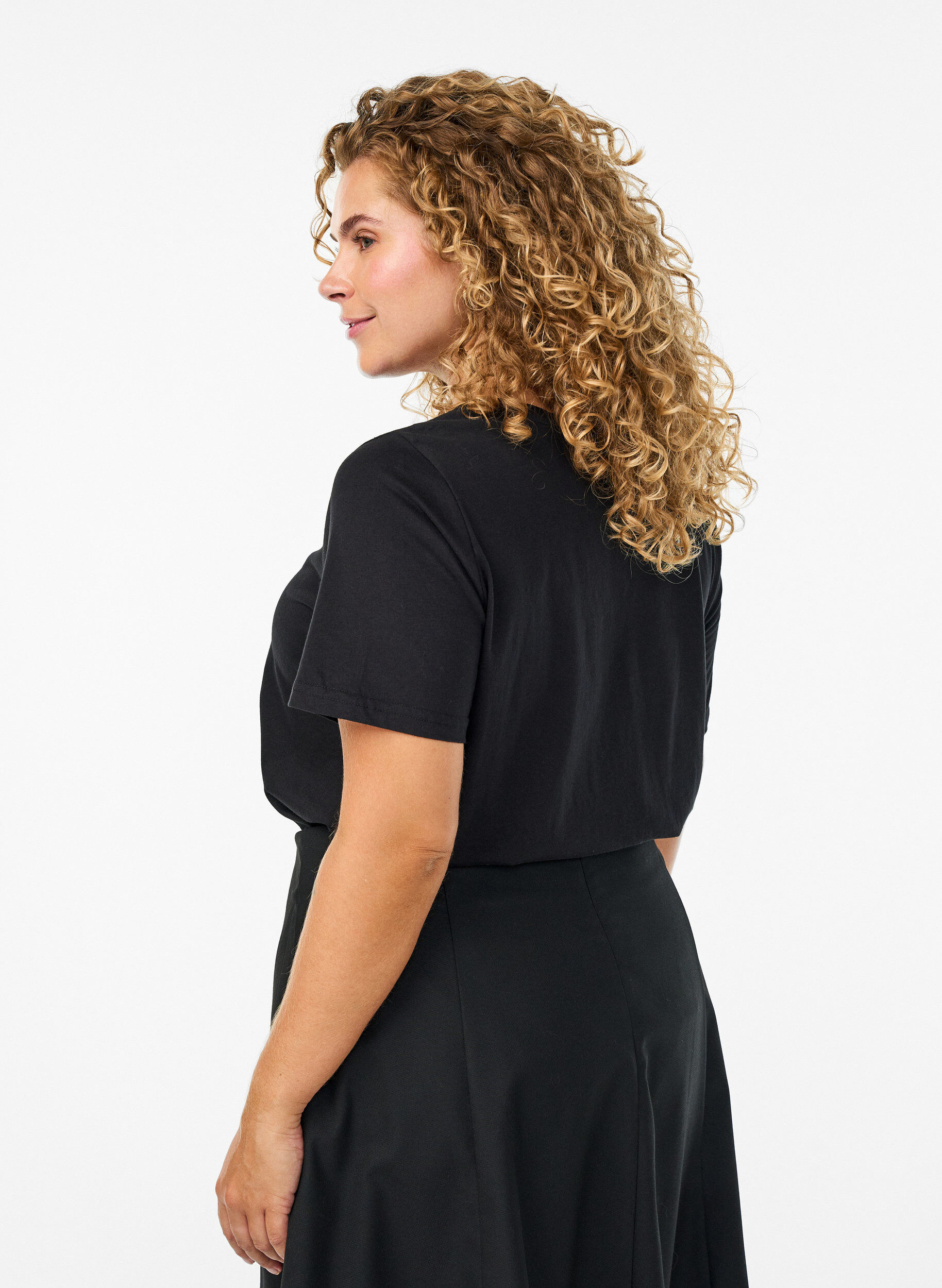 ZizziT-Shirt mit Print, Schwarz, Model image number 2