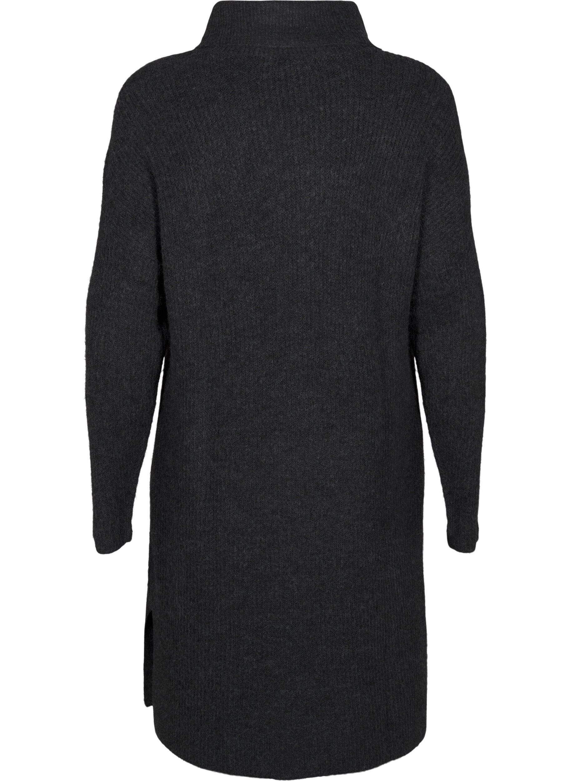 ZizziStrickkleid mit Rollkragen, Grau, Packshot image number 1
