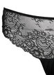 G-String mit Spitze und regulärer Taille, Black, Packshot image number 2