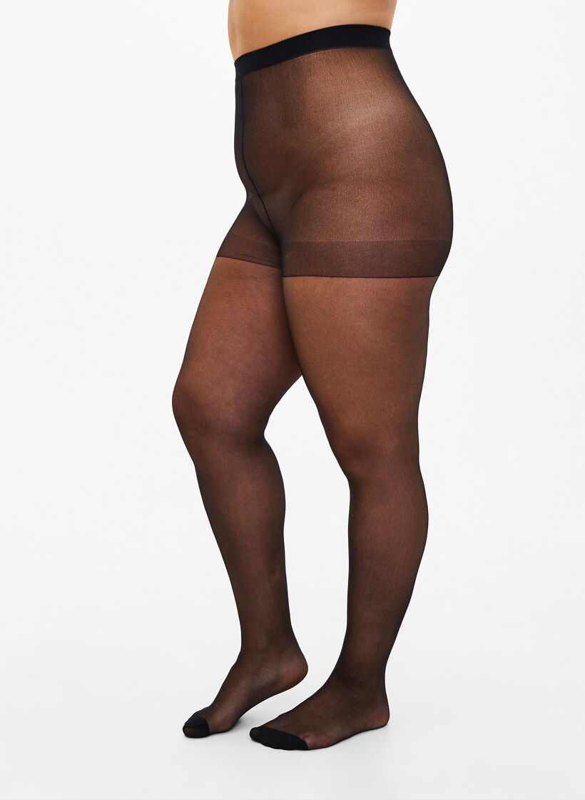 2-pack Strumpfhosen in 20 DEN, Schwarz, Model image number 0