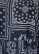Kn&ouml;chellanges Kleid aus Viskose mit Paisley-Print und kurzen &Auml;rmeln, Blau, Packshot image number 2