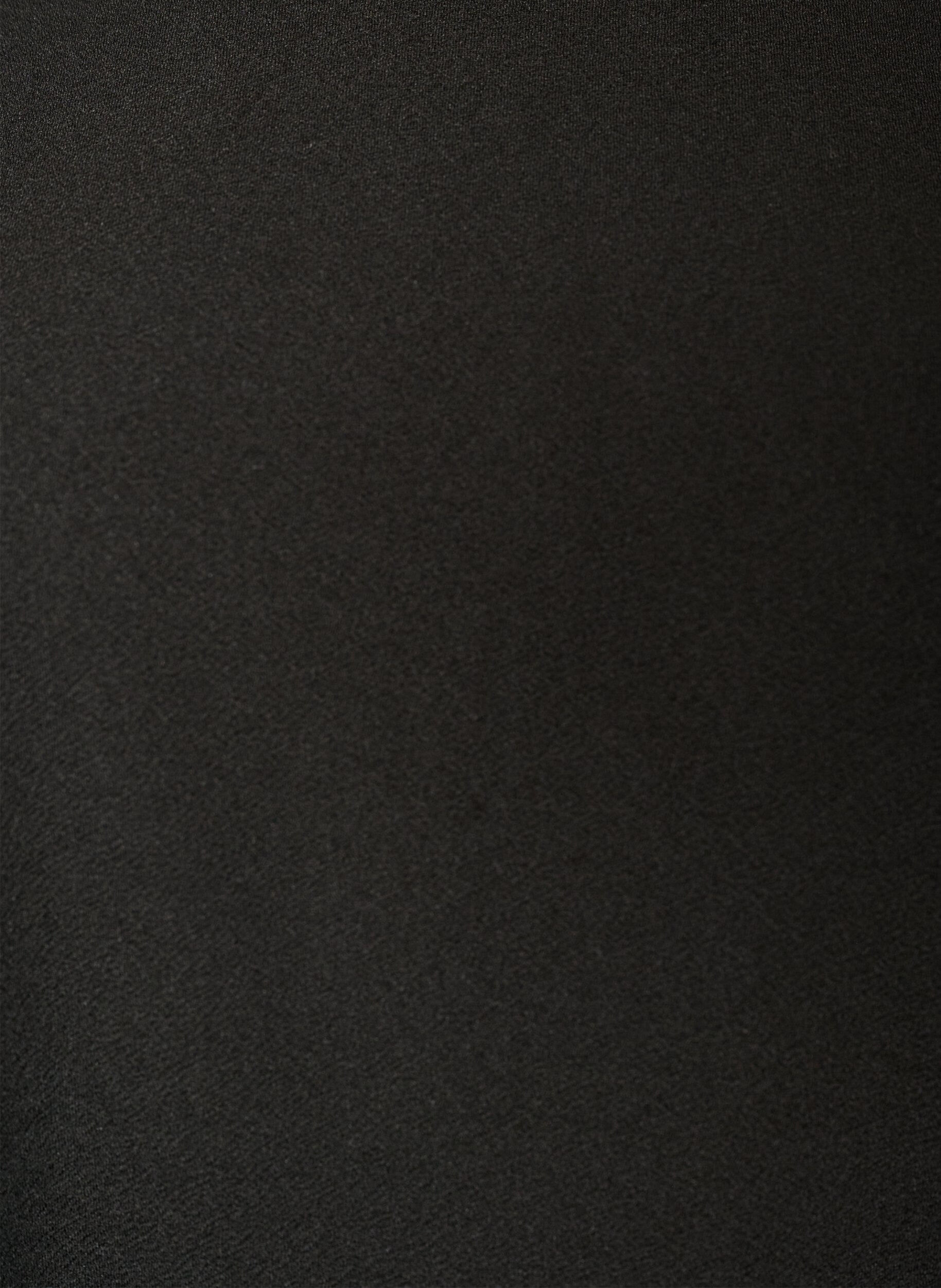 ZizziTunika mit asymmetrischem Spitzenbesatz, Schwarz, Packshot image number 2