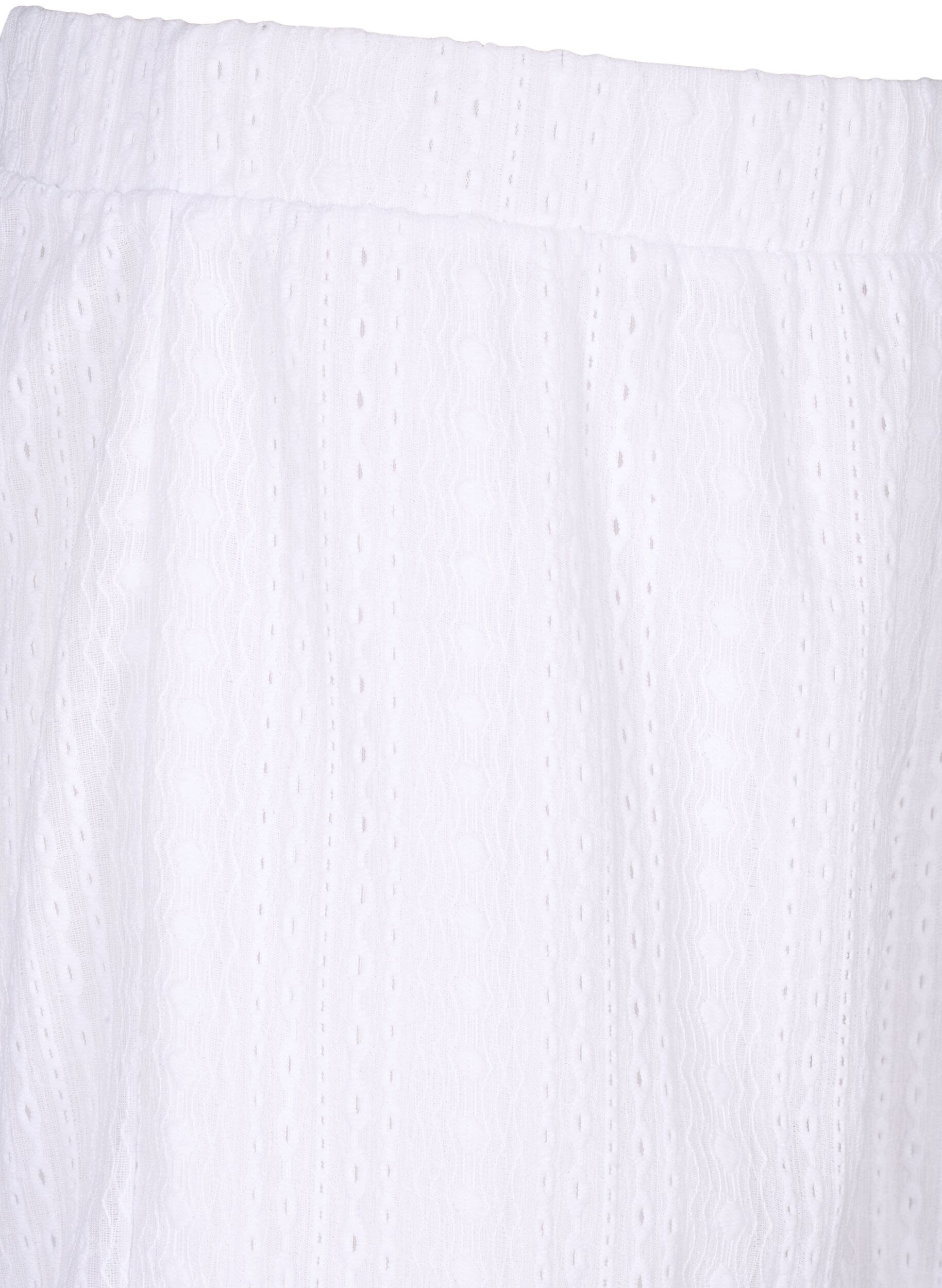 ZizziKurze Hosen mit Strukturmuster, Bright White, Packshot image number 2