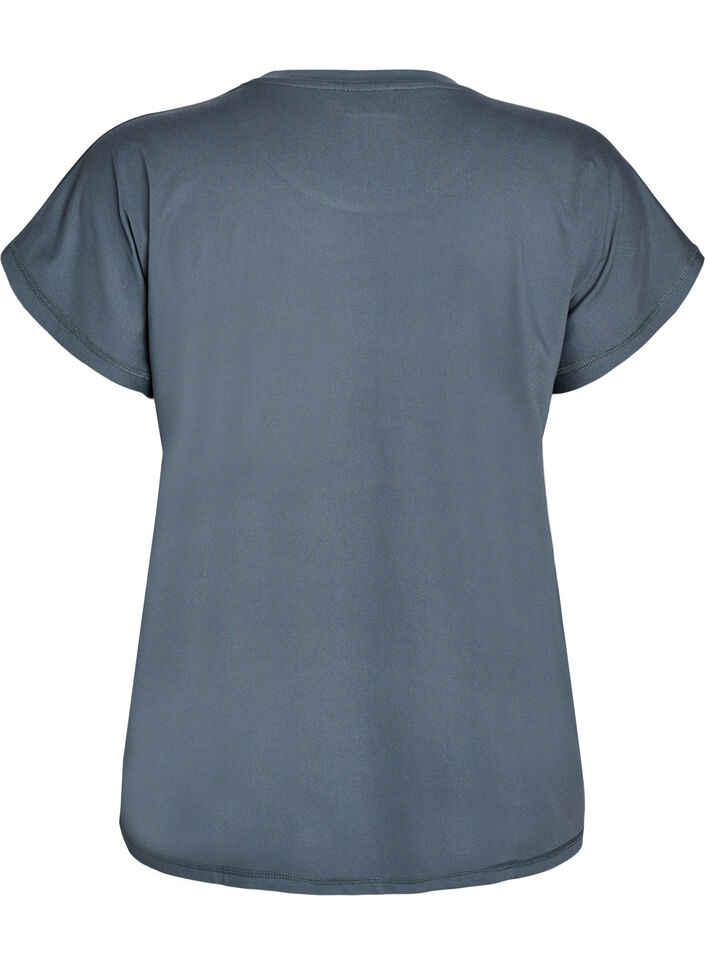 Einfarbiges Trainings-T-Shirt, Grün, Packshot image number 1