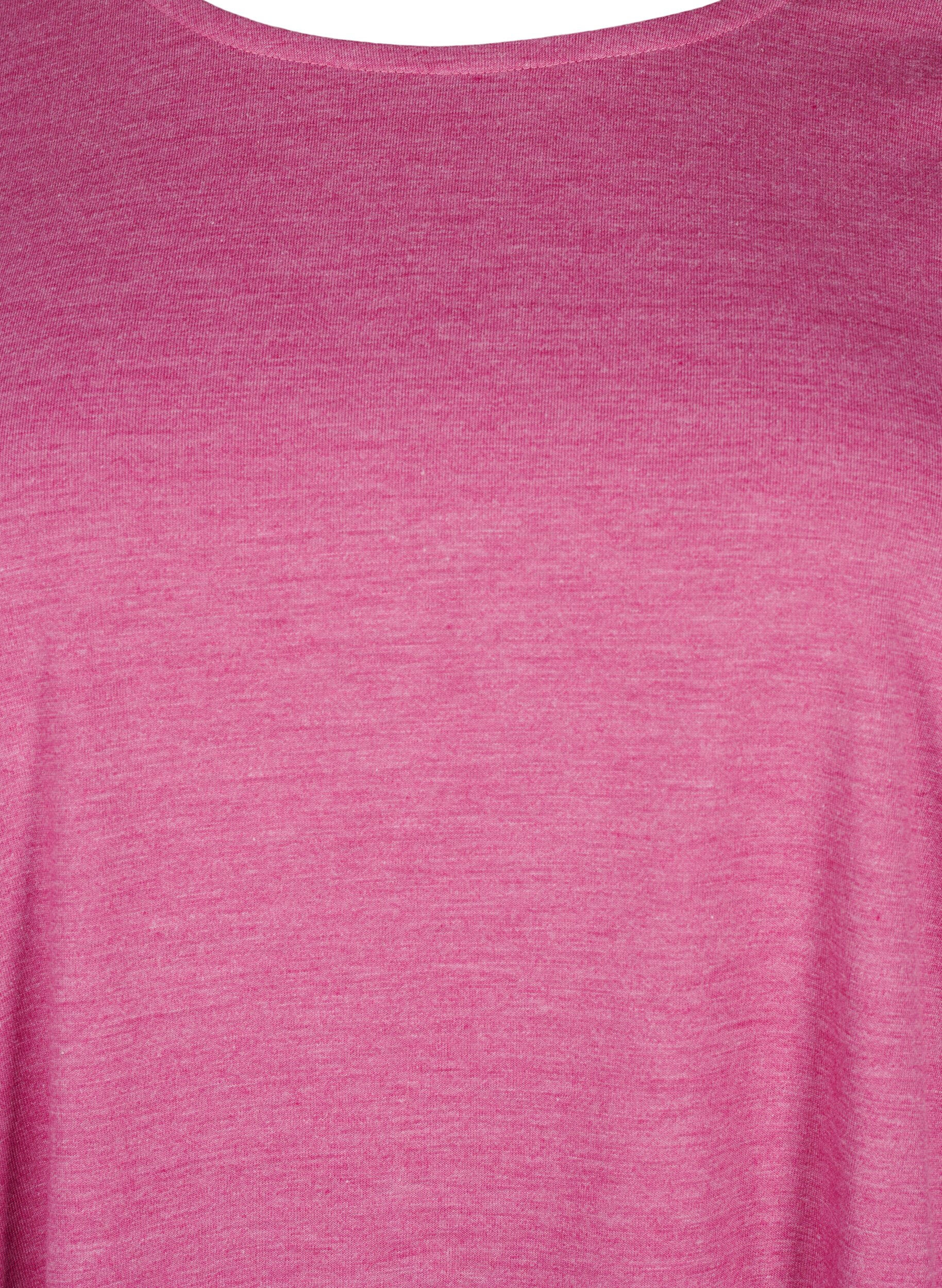 ZizziLang&auml;rmliges T-Shirt mit Rundhalsausschnitt, Malaga Mel., Packshot image number 2