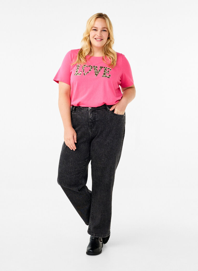 FLASH - T-Shirt mit Print, Pink, Model image number 1