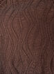 Bluse mit Struktur und 3/4-&Auml;rmeln, Braun, Packshot image number 2