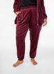 Lockere Samt-Hose, Dunkles Bordeaux, Model image number 2