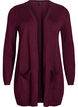 Lange Strickjacke aus Viskose-Mischung, Rot, Packshot image number 0