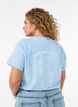 Grafik-T-Shirt aus Bio-Baumwolle, Blau, Model image number 0