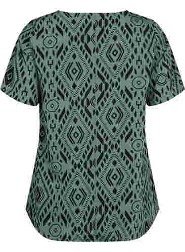 FLASH - Bluse mit kurzen Ärmeln und Print, Balsam Graphic, Packshot image number 1