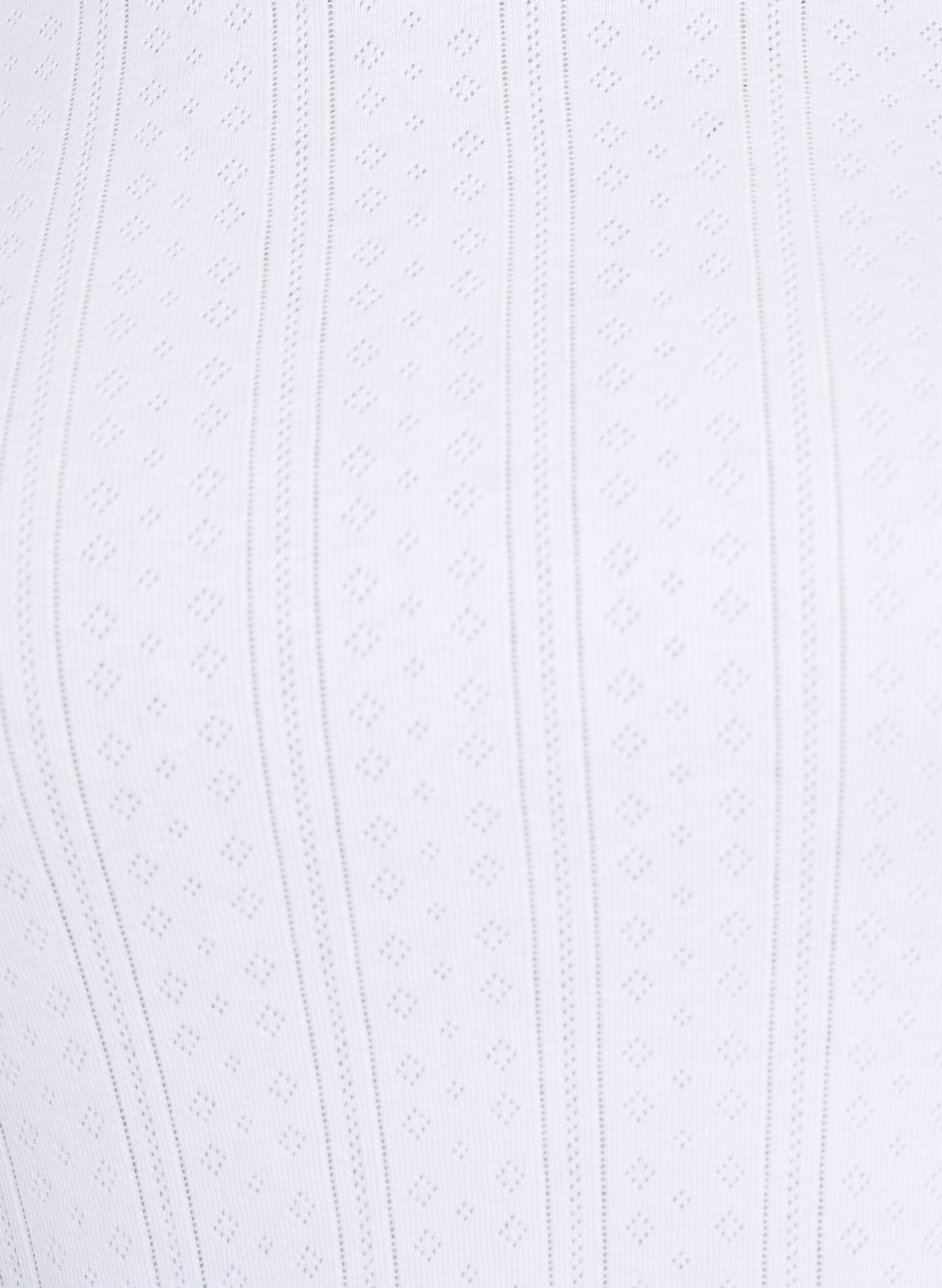 ZizziT-Shirt aus Baumwolle mit Lochstickerei, Wei&szlig;, Packshot image number 2