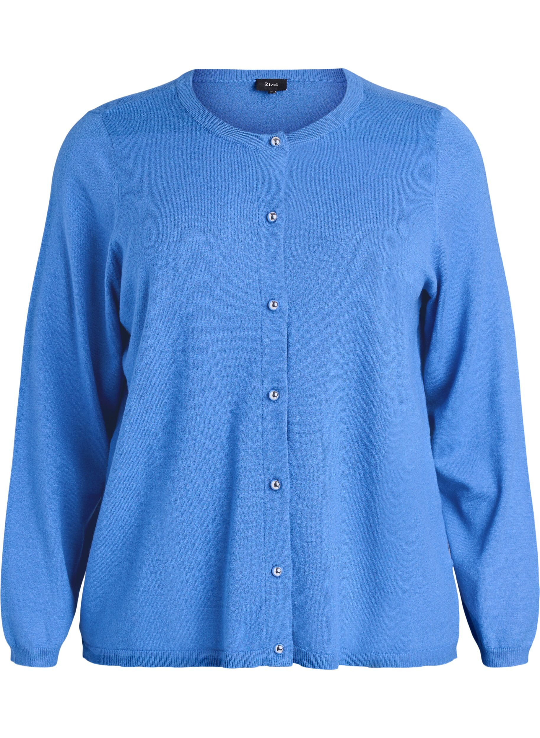 ZizziCardigan mit runden Kn&ouml;pfen, Blau, Packshot image number 0