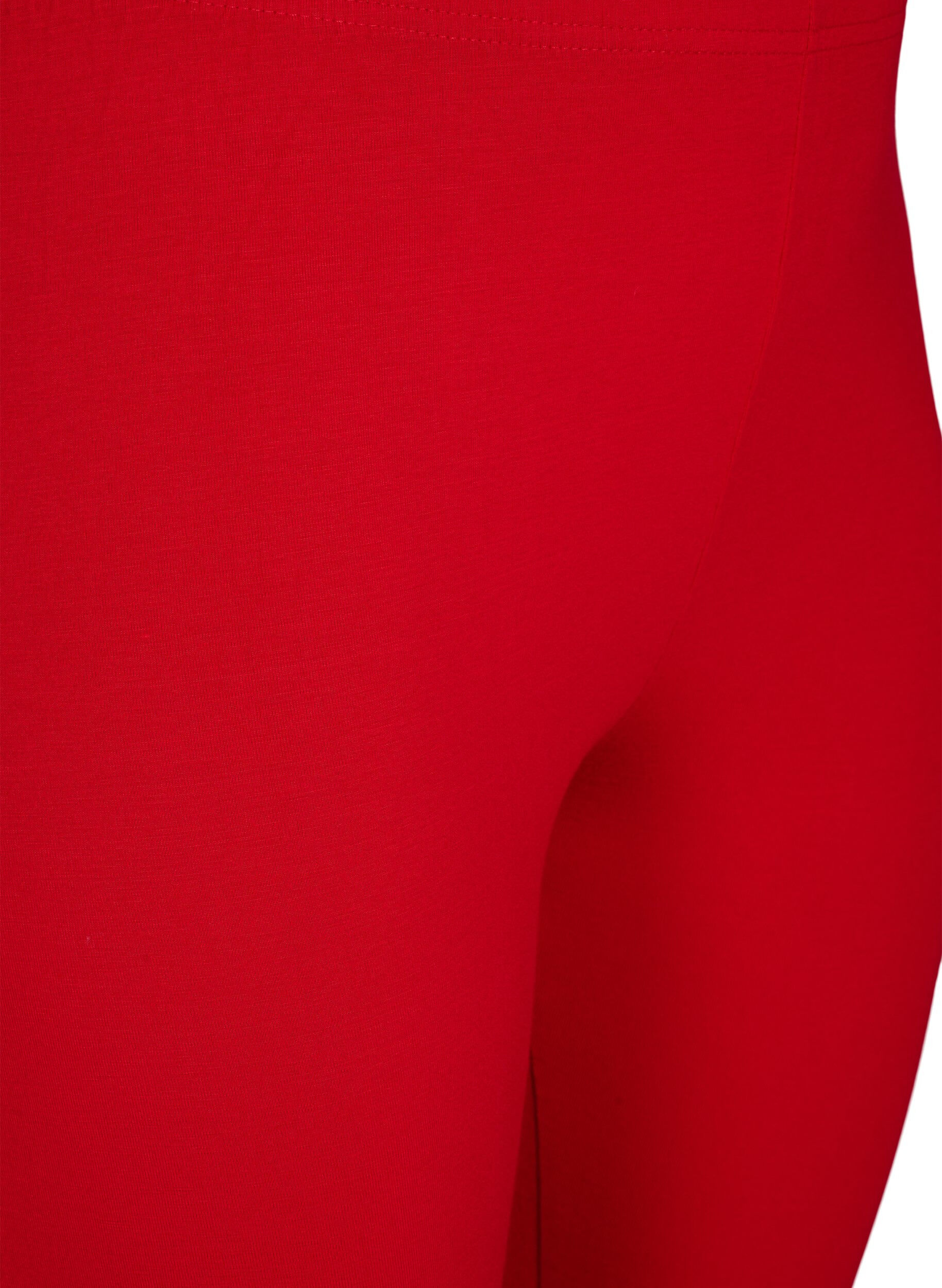 ZizziBasic 3/4-Leggings aus Viskose, Rot, Packshot image number 2