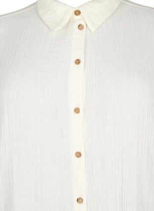 Kurzärmliges T-Shirt mit Knöpfen, Off-White, Packshot image number 2