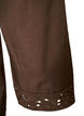 Hemdbluse mit Lochstickerei, Braun, Packshot image number 3