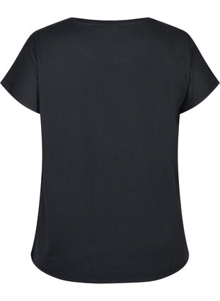 Kurzärmeliges Trainings-T-Shirt, Black, Packshot image number 1