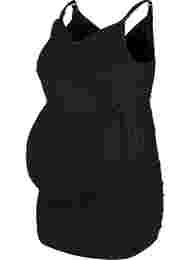 Seamsless Schwangerschaftstop mit Stillfunktion, Black, Packshot