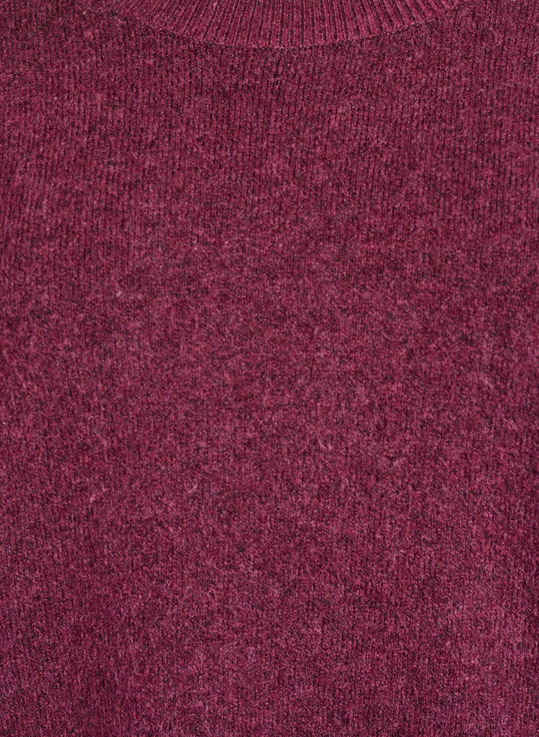 ZizziLockerer Strickpullover mit markanten N&auml;hten, Dunkles Bordeaux, Packshot image number 2