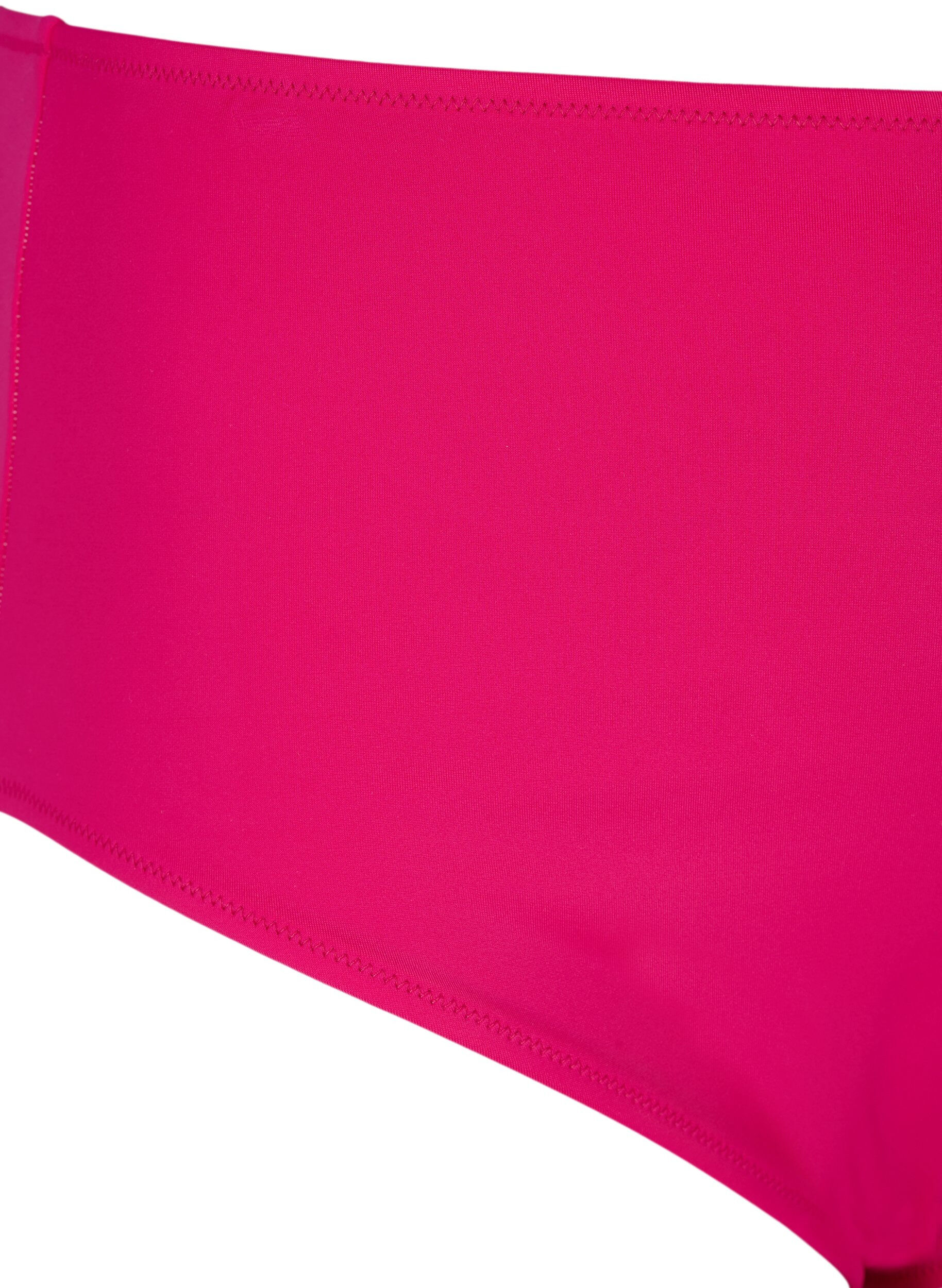 ZizziBikini-Unterteile mit hoher Taille, Pink, Packshot image number 2