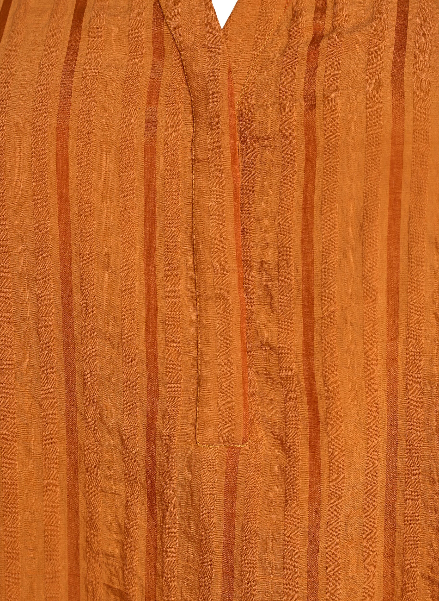 ZizziBluse mit L&auml;ngsstreifen, Orange, Packshot image number 2