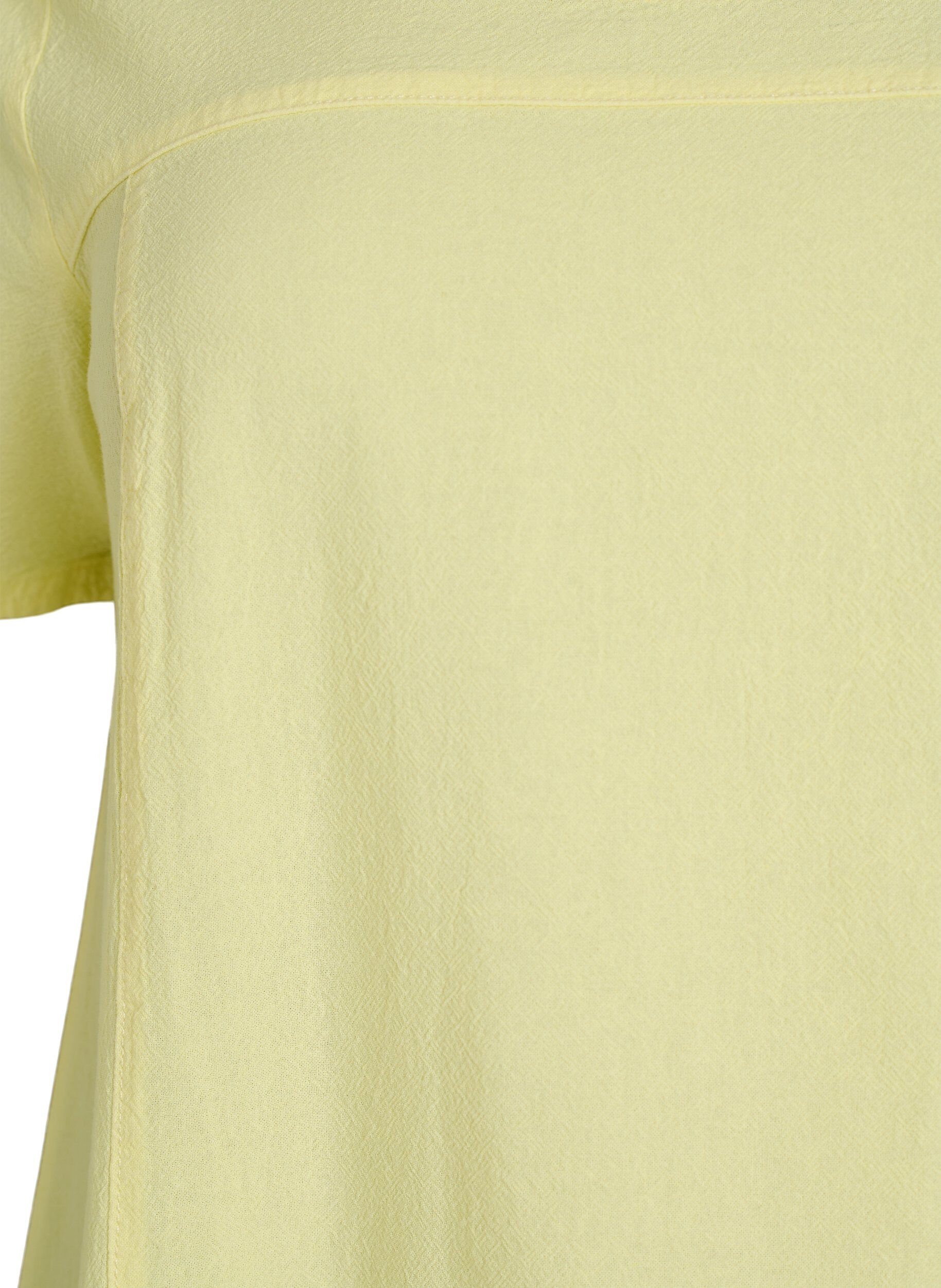 ZizziKurzarm Kleid aus Baumwolle, Gelb, Packshot image number 2