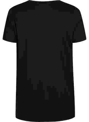 Oversize T-Shirt mit Druck, Black W. Love, Packshot image number 1