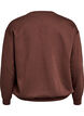 Sweatshirt mit gesticktem Text, Braun, Packshot image number 1