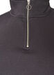 Sweatshirt mit Teddy-&Auml;rmeln und hohem Kragen, Grau, Packshot image number 2
