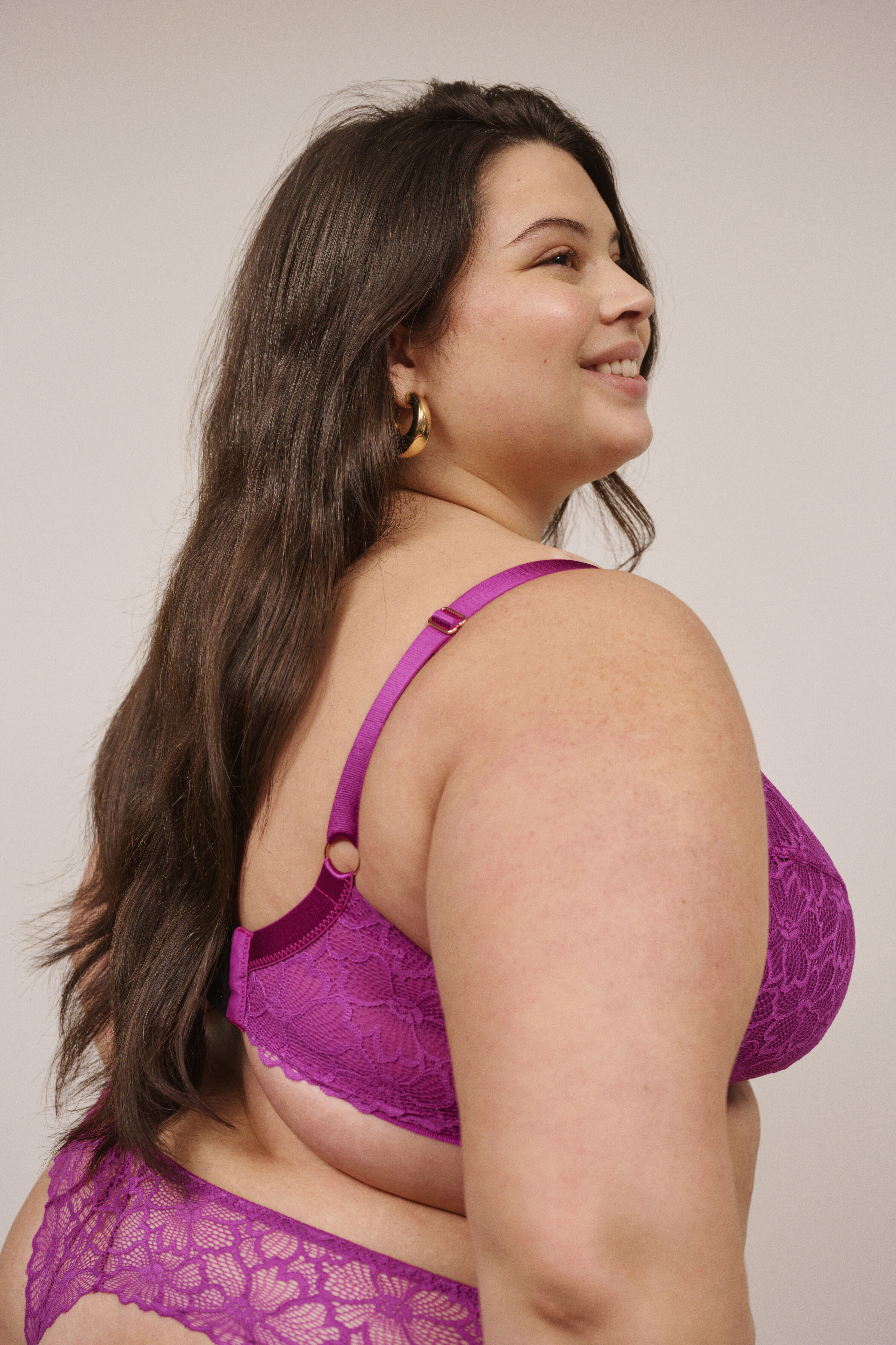 ZizziFeminines Blumenmuster in Fuchsia, , Model