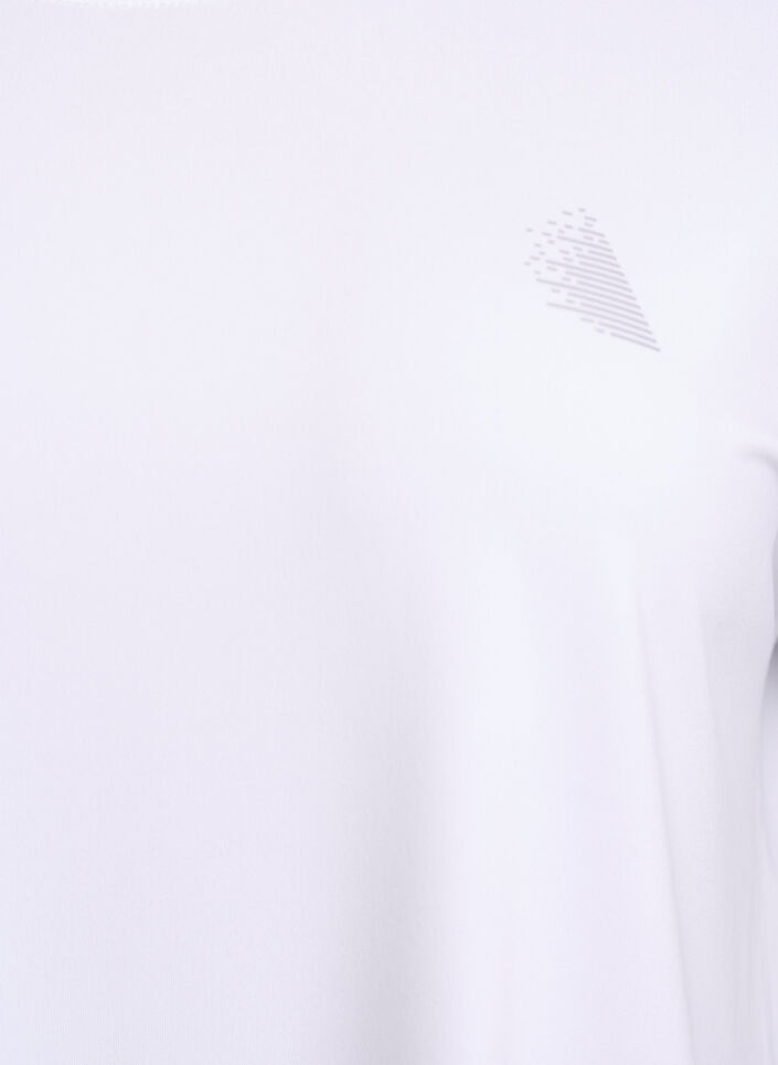 Einfarbiges Trainings-T-Shirt, Wei&szlig;, Packshot image number 2