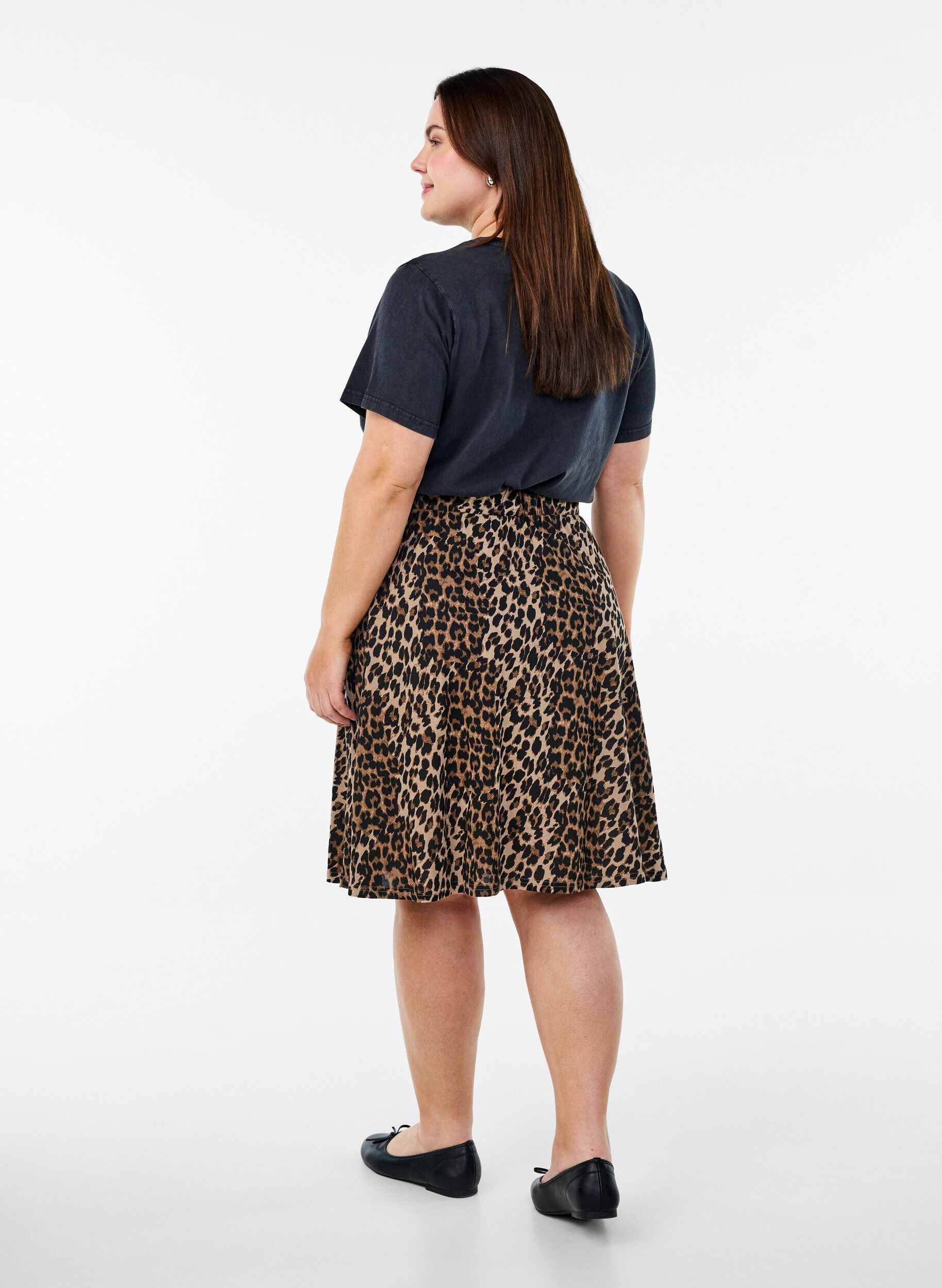 Zizzi2er-Pack Skaterr&ouml;cke aus Viskose, Schwarz, Model image number 1