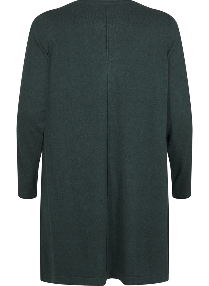 Strickkleid aus Baumwoll-Viskose-Mischung, Gr&uuml;n, Packshot image number 1