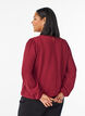 Bluse mit Glitzer, Dunkles Bordeaux, Model image number 2