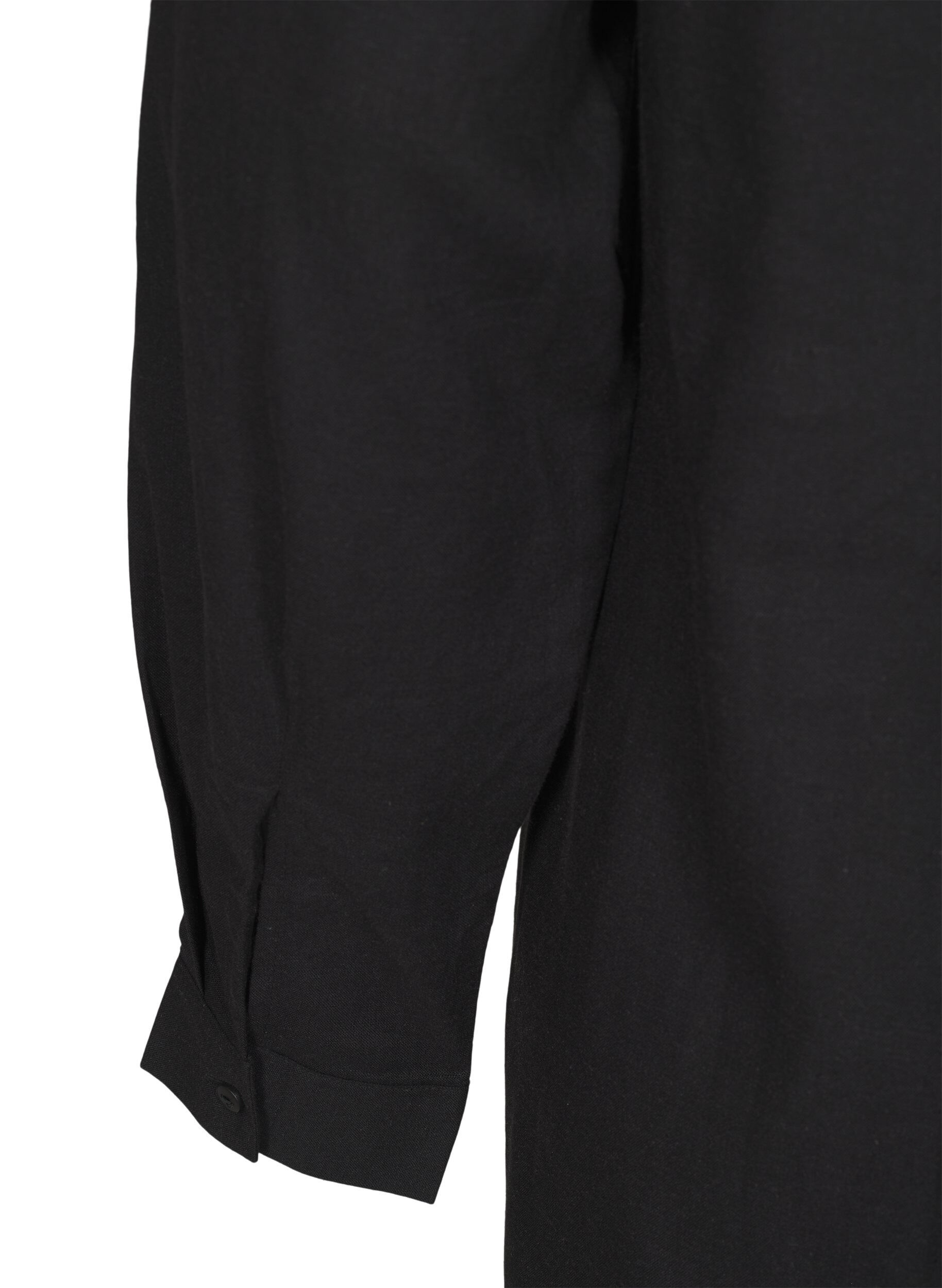 ZizziLange Bluse aus Leinen und Viskose, Schwarz, Packshot image number 3
