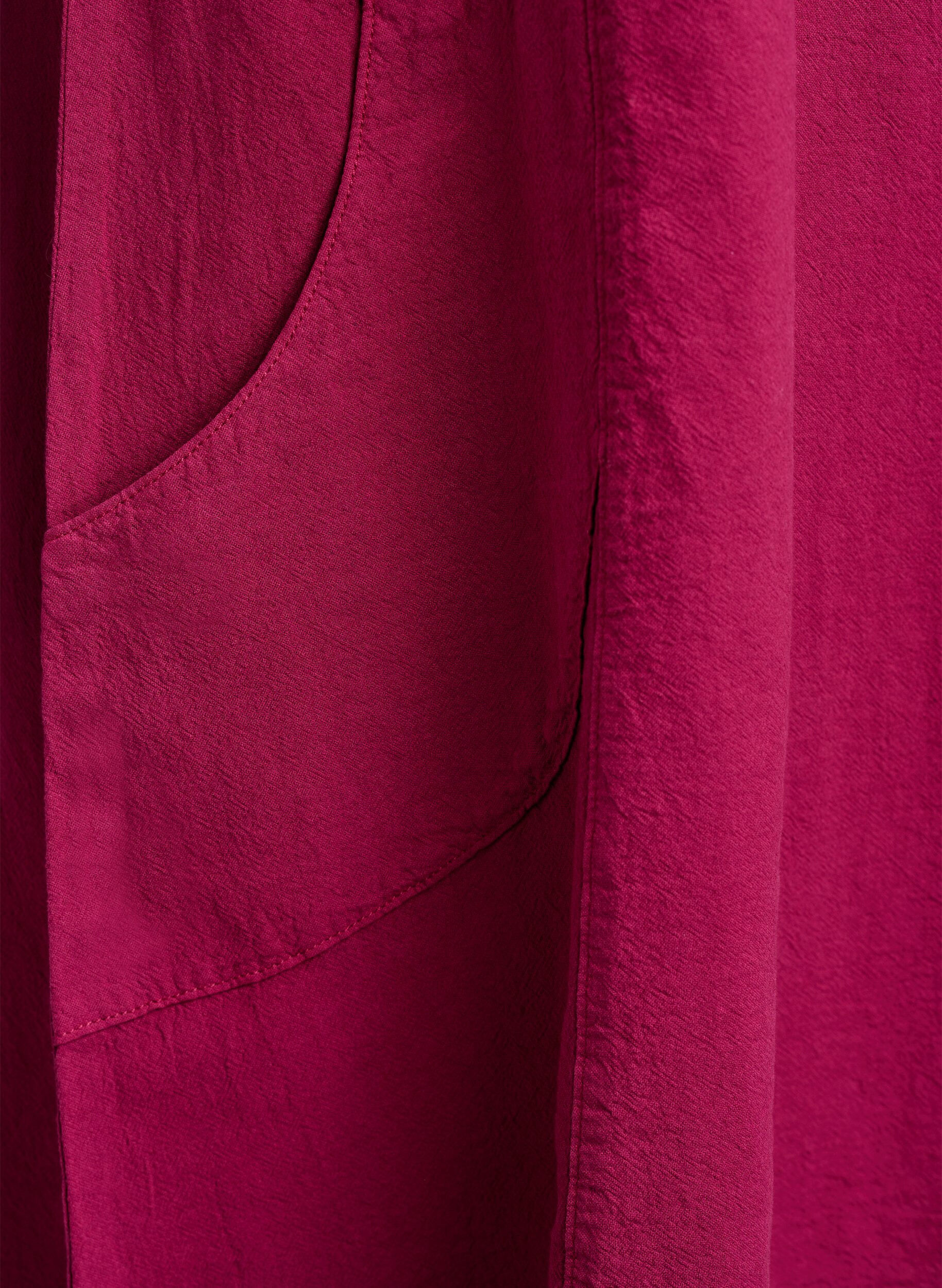 ZizziKurzarm Kleid aus Baumwolle, Rot, Packshot image number 3