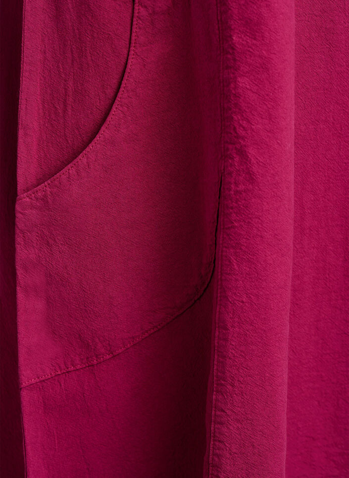 Kurzarm Kleid aus Baumwolle, Rot, Packshot image number 3