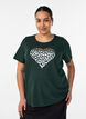 T-Shirt mit Print, Gr&uuml;n, Model image number 0
