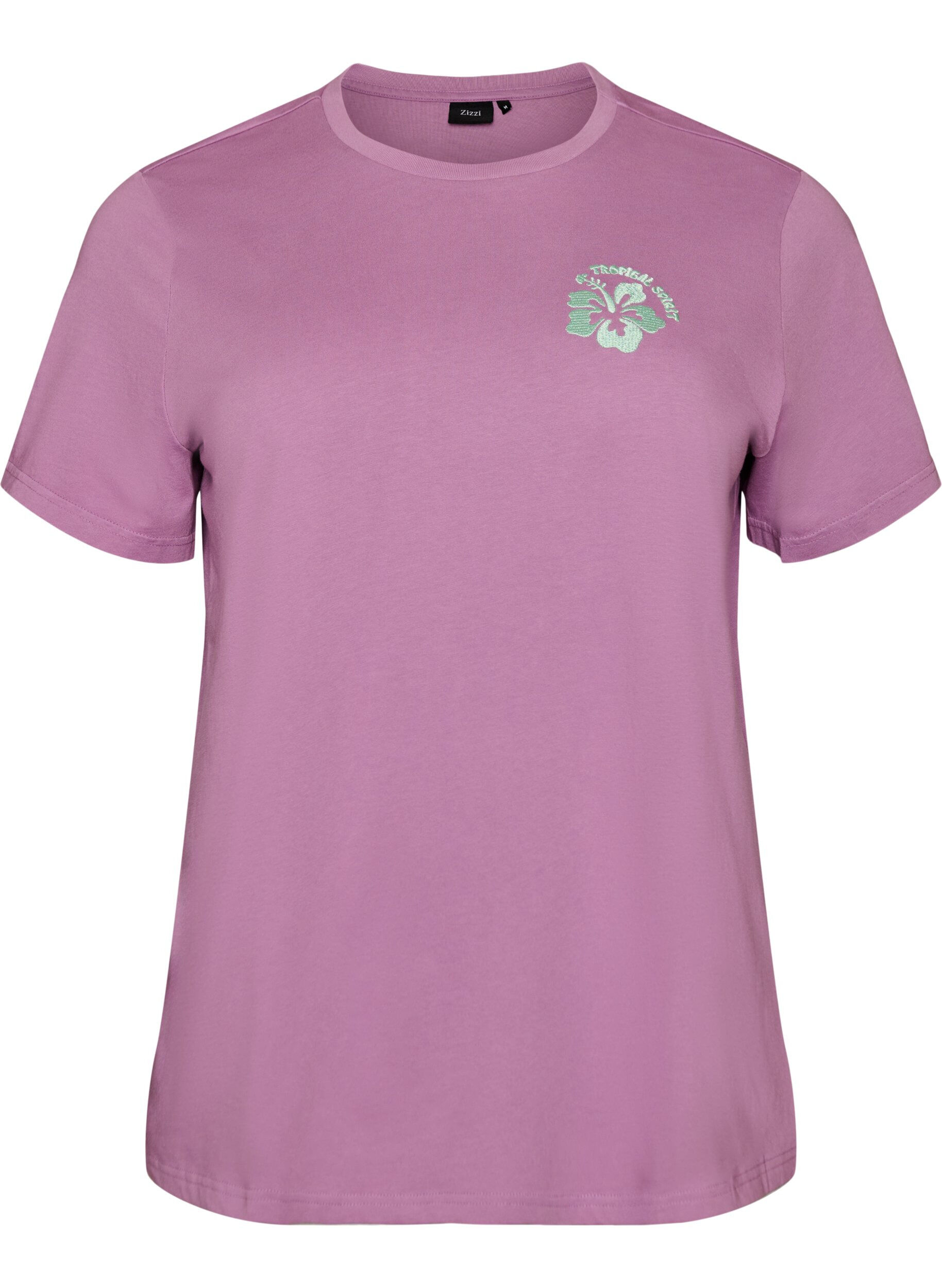 ZizziT-Shirt aus Bio-Baumwolle mit R&uuml;ckenprint, Rot, Packshot image number 0