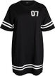 Sportliches T-Shirtkleid aus Baumwolle, Schwarz, Packshot image number 0