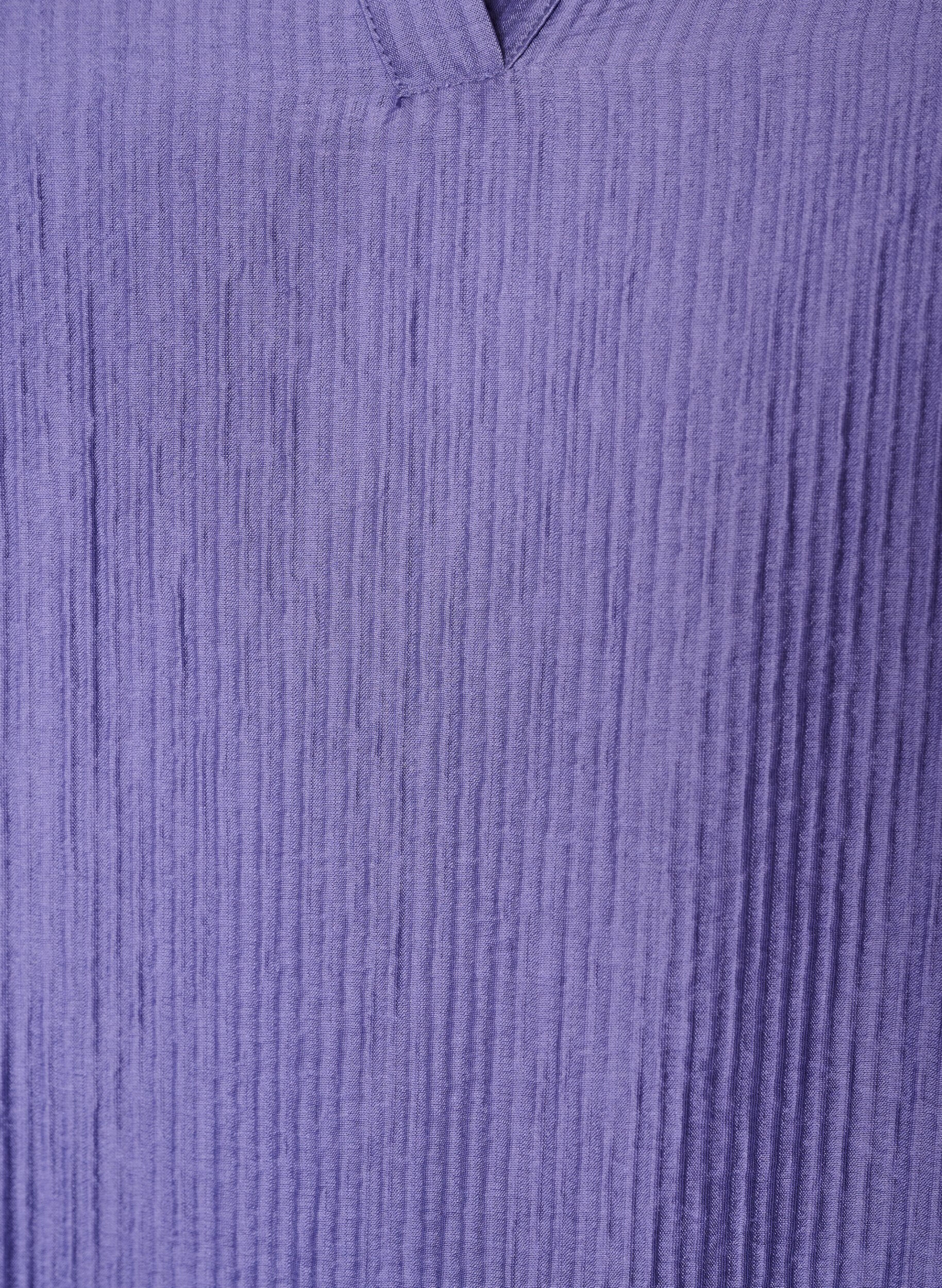 ZizziStrukturiertes A-Linien-Kleid, Lila, Packshot image number 2